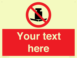 Custom No Heavy Loads Sign